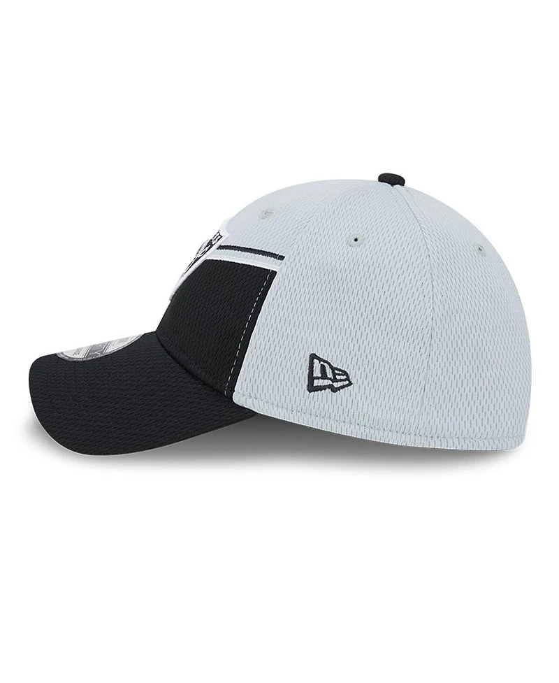 Men's New Era Gray, Black Las Vegas Raiders 2023 Sideline 39THIRTY Flex Hat