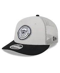 Men's New Era Cream, Black Las Vegas Raiders 2023 Sideline Historic Low Profile 9FIFTY Snapback Hat