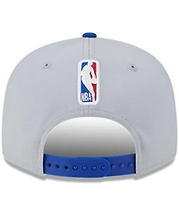 Men's New Era Gray, Royal Golden State Warriors Tip-Off Two-Tone 9FIFTY Snapback Hat