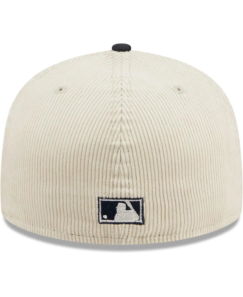 Men's New Era White Boston Red Sox Corduroy Classic 59FIFTY Fitted Hat
