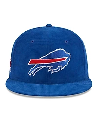 Men's New Era Royal Buffalo Bills Throwback Cord 59FIFTY Fitted Hat