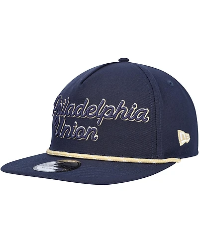 Men's New Era Navy Philadelphia Union Script Golfer Adjustable Hat