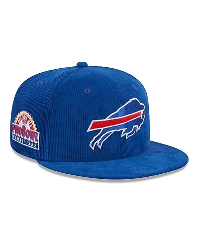 Men's New Era Royal Buffalo Bills Throwback Cord 59FIFTY Fitted Hat