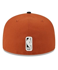 Men's New Era Rust, Black Portland Trail Blazers Two-Tone 59FIFTY Fitted Hat
