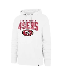Men's '47 Brand White San Francisco 49ers Elements Arch Headline Pullover Hoodie