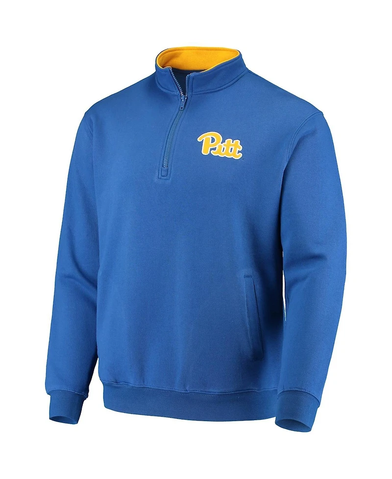 Men's Colosseum Royal Pitt Panthers Tortugas Logo Quarter-Zip Jacket