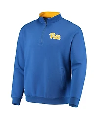 Men's Colosseum Royal Pitt Panthers Tortugas Logo Quarter-Zip Jacket