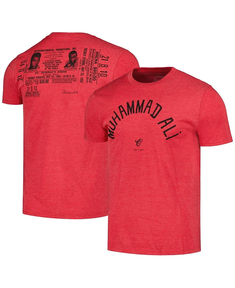 Men's Contenders Clothing Heather Red Muhammad Ali Robe 1965 T-shirt