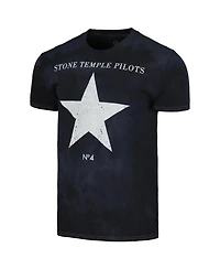 Men's Black Distressed Stone Temple Pilots No. 4 T-shirt