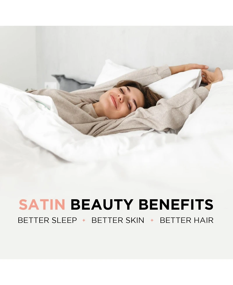 Night Satin Pillowcase & Scrunchies 3 Piece Set