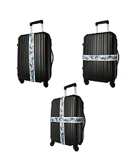 Disney Stitch Luggage Strap 2-Piece Set Officially Licensed, Adjustable Luggage Straps from 30'' to 72''
