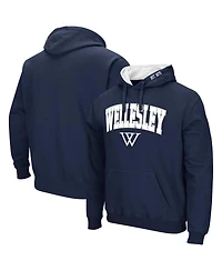 Men's Colosseum Navy Wellesley Blue Isle Pullover Hoodie