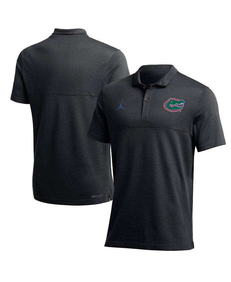Men's Jordan Black Florida Gators 2022 Coaches Performance Polo Shirt