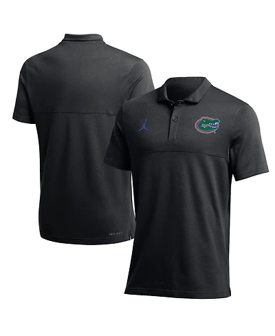 Men's Jordan Black Florida Gators 2022 Coaches Performance Polo Shirt