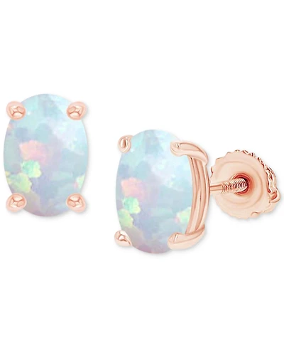 Lab-Grown Opal Screw Back Closure Stud Earrings (5/8 ct. t.w.)
