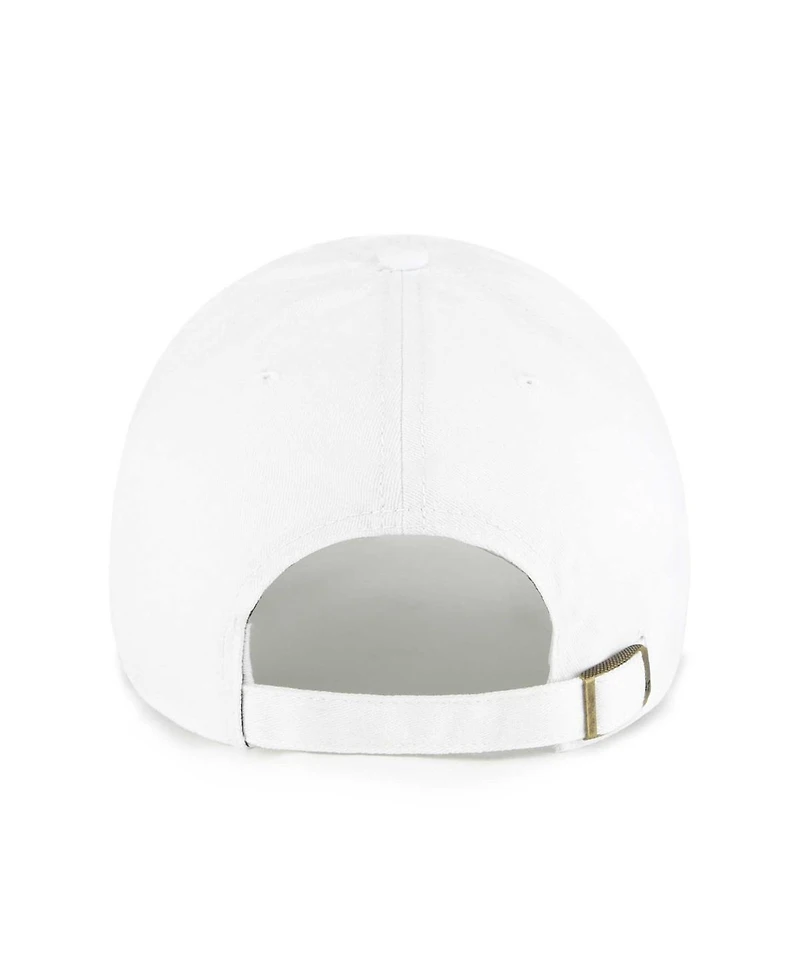 Women's '47 Brand White Pittsburgh Penguins Confetti Clean Up Adjustable Hat