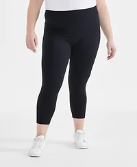 Style & Co Plus High-Rise Cropped Leggings, Created for Macy's