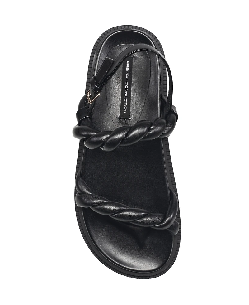 French Connection Women's Brieanne Braided Slingback Sandal