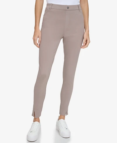 Andrew Marc Sport Women's Pull On Ponte Pants with Twisted Seams