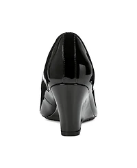 Easy Spirit Women's Coleen Open-Toe Slip-On Dress Wedges