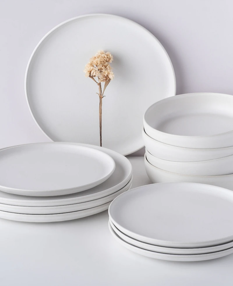 Porto by Stone Lain Macchio Stoneware 24 Pc. Dinnerware Set, Service for 8
