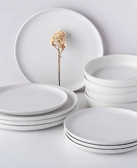 Porto by Stone Lain Macchio Stoneware 24 Pc. Dinnerware Set, Service for 8