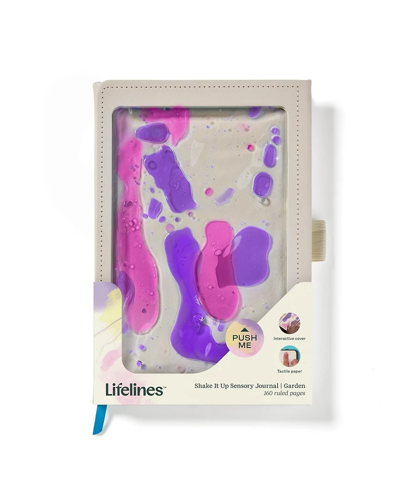 Lifelines "Shake It Up" Sensory Journal with Tactile Cover Embossed Paper - Garden