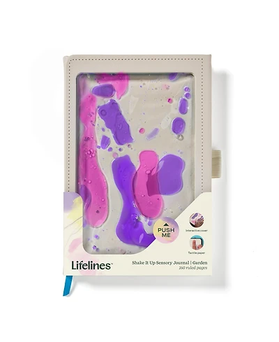 Lifelines "Shake It Up" Sensory Journal with Tactile Cover Embossed Paper - Garden