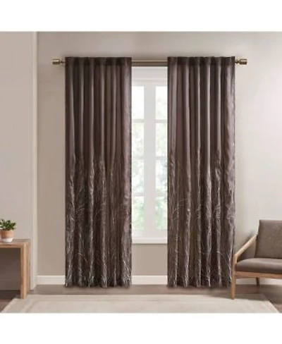 Andora Faux Silk Embroidered Window Valance Curtain Collection