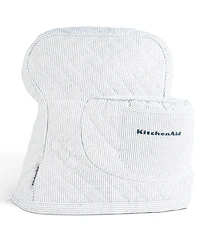 KitchenAid Fitted Tilt-Head Ticking Stripe Stand Mixer Cover with Storage Pocket Quilted, 14.37" x 18" x 10"