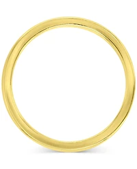 Polished Finish Dome Comfort Fit Narrow Stack Band