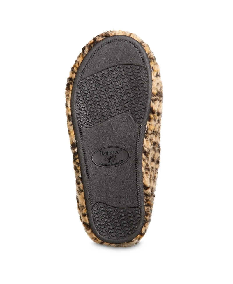 Isotoner Signature Women's Memory Foam Berber Fiona Comfort Hoodback Slippers