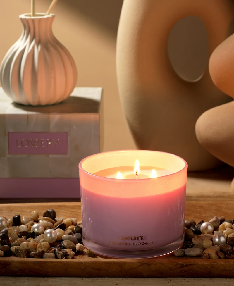 Lovery Lavender 3-Wick Soy Candle, 13 oz.