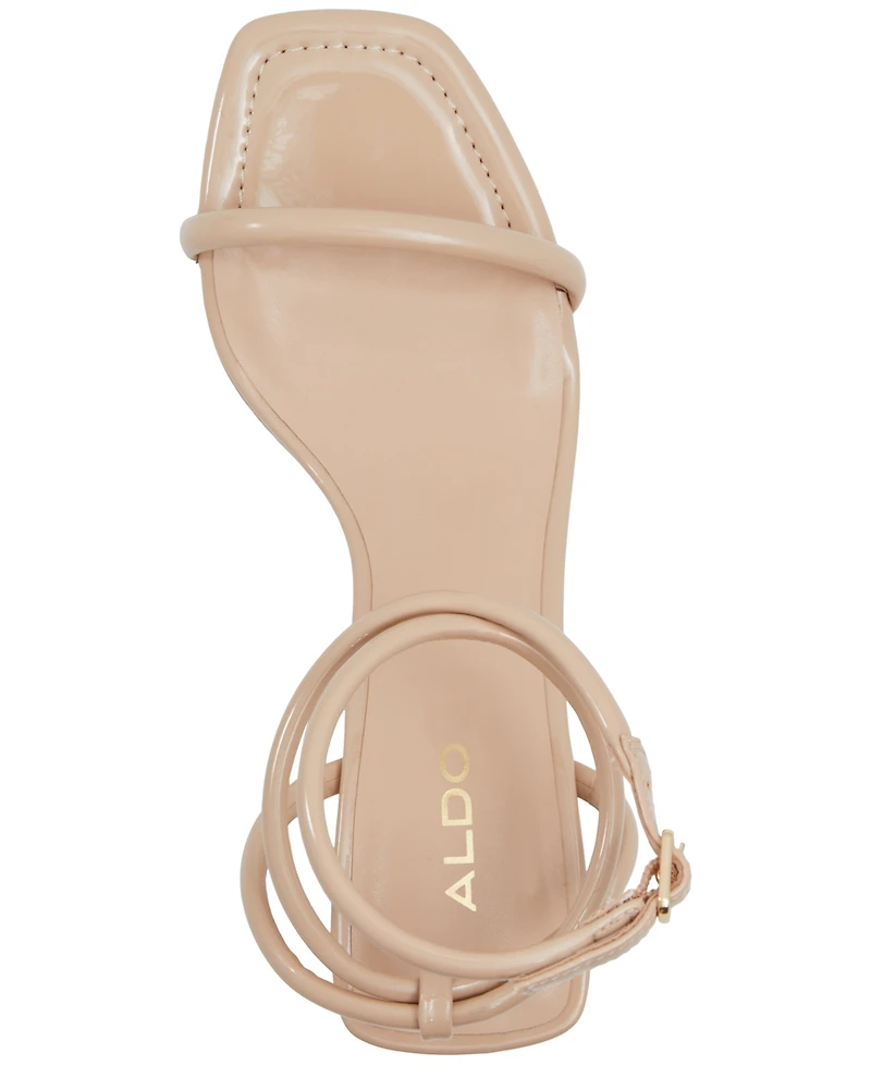 Aldo Women's Dime Strappy Ankle Wrap Dress Sandals