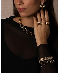 by Adina Eden Pave Dangling Twisted Knot Stud Earring