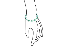 Bling Jewelry Created Synthetic Opal Inlay Green Shamrock Irish Lucky Clover Leaf Heart Shaped Link Charm Bracelet Sterling Silver