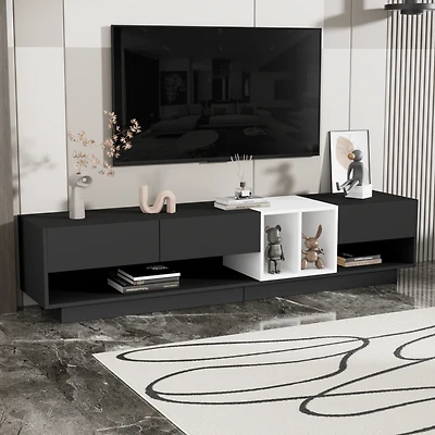 Simplie Fun Stylish Tv Stand with Perfect Storage for 80" TVs
