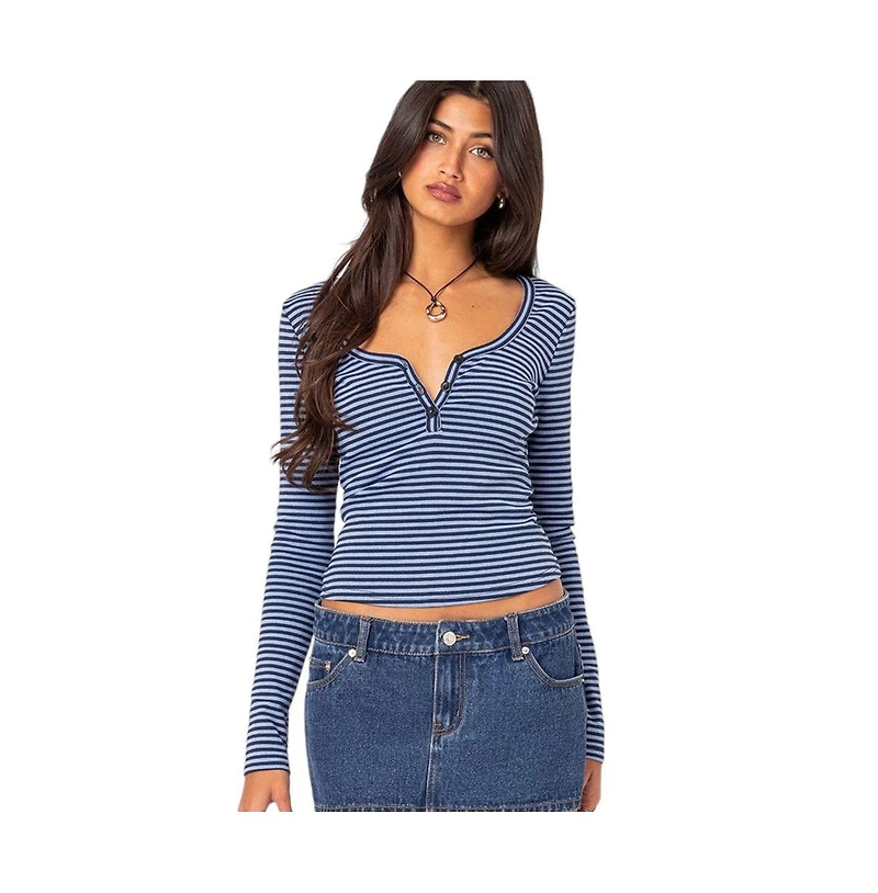 Edikted Women's Jocelyn striped top