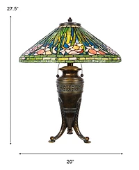 Dale Tiffany 27.5" Tall Pink Glades Tiffany Style Table Lamp