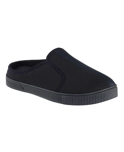Isotoner Men's Textured Knit Kai Clog Slippers with Gel-Infused Memory Foam
