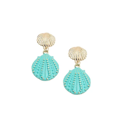 Sohi Women's Seashell Drop Earrings