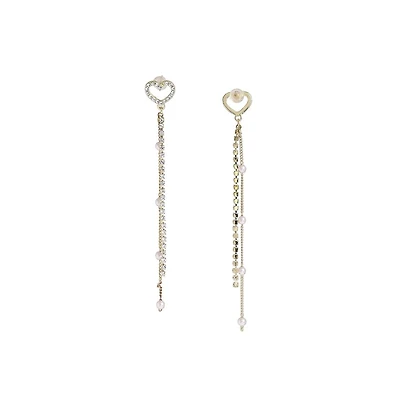 Sohi Women's Sleek Drop Earrings