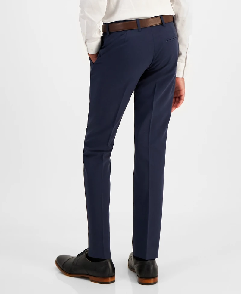Kenneth Cole Reaction Big Boys Slim Fit Machine Washable Stretch Dress Pants