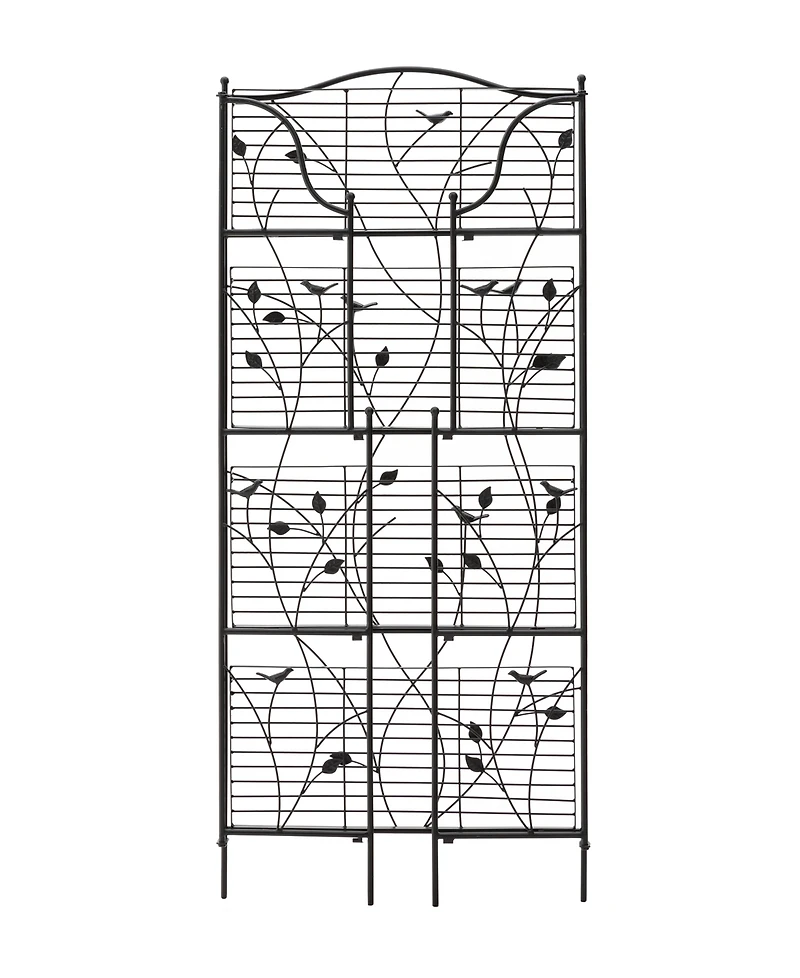 Glitzhome 52" H 4-Tiered Rectangular Metal Shelf Plant Stand or Storage Rack