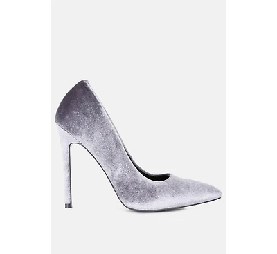 Janessa Velvet Stiletto Heel Pumps Women