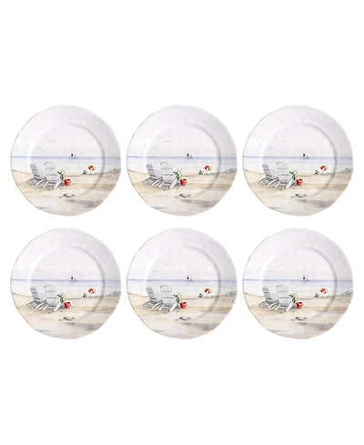 Abode Homewares By the Shore Dinner Plates, Set of 6