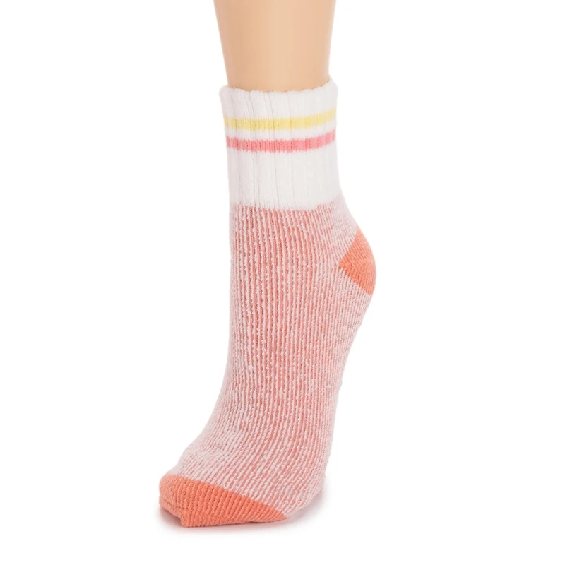 Muk Luks Women's Rib Cuff Lounge Sock