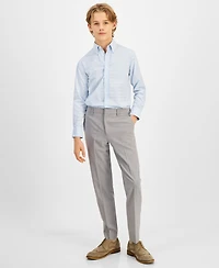 B By Brooks Brothers Big Boys Classic Machine Washable Dress Pants