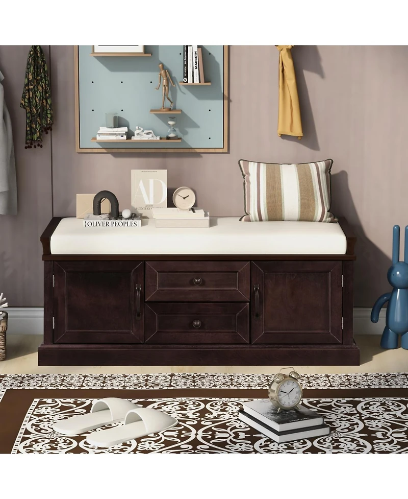 Streamdale Multipurpose Storage Bench with Cushion