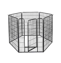 Yescom Heavy Duty Pet Playpen 6 Panel 28"x47" Dog Playpen Pet Pen Exercise Kennel Rv Camping Barrier Fence Cage for Small Medium Large Dogs